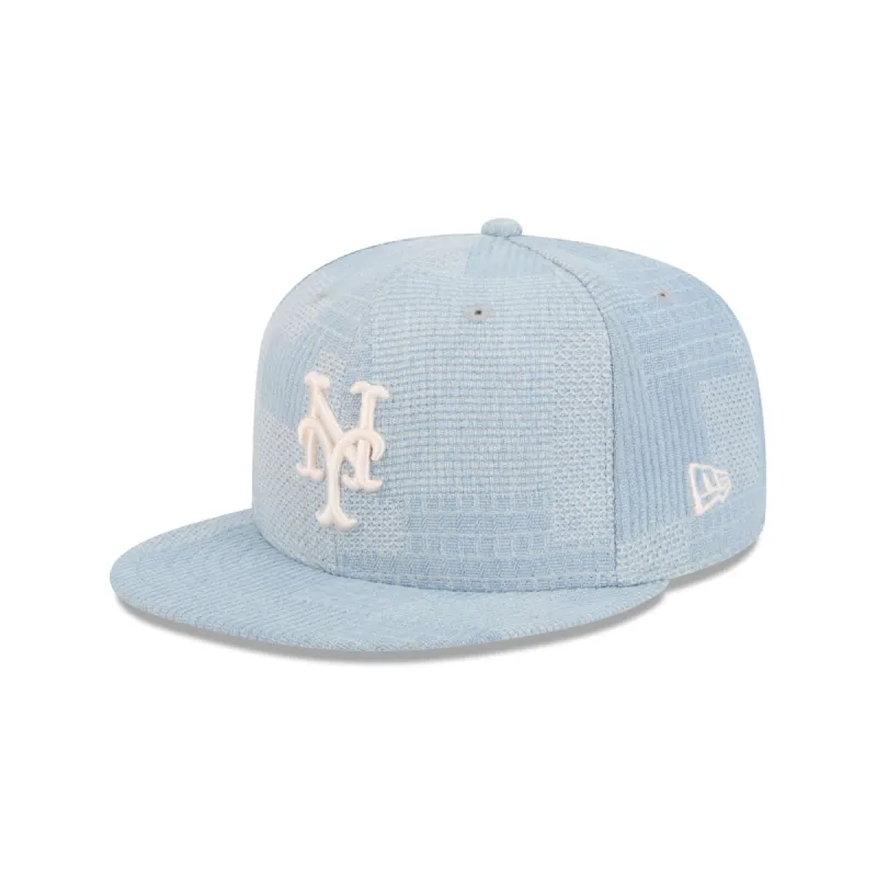 New York Mets Denim Patchwork 9FIFTY Snapback Hat sold by New Era