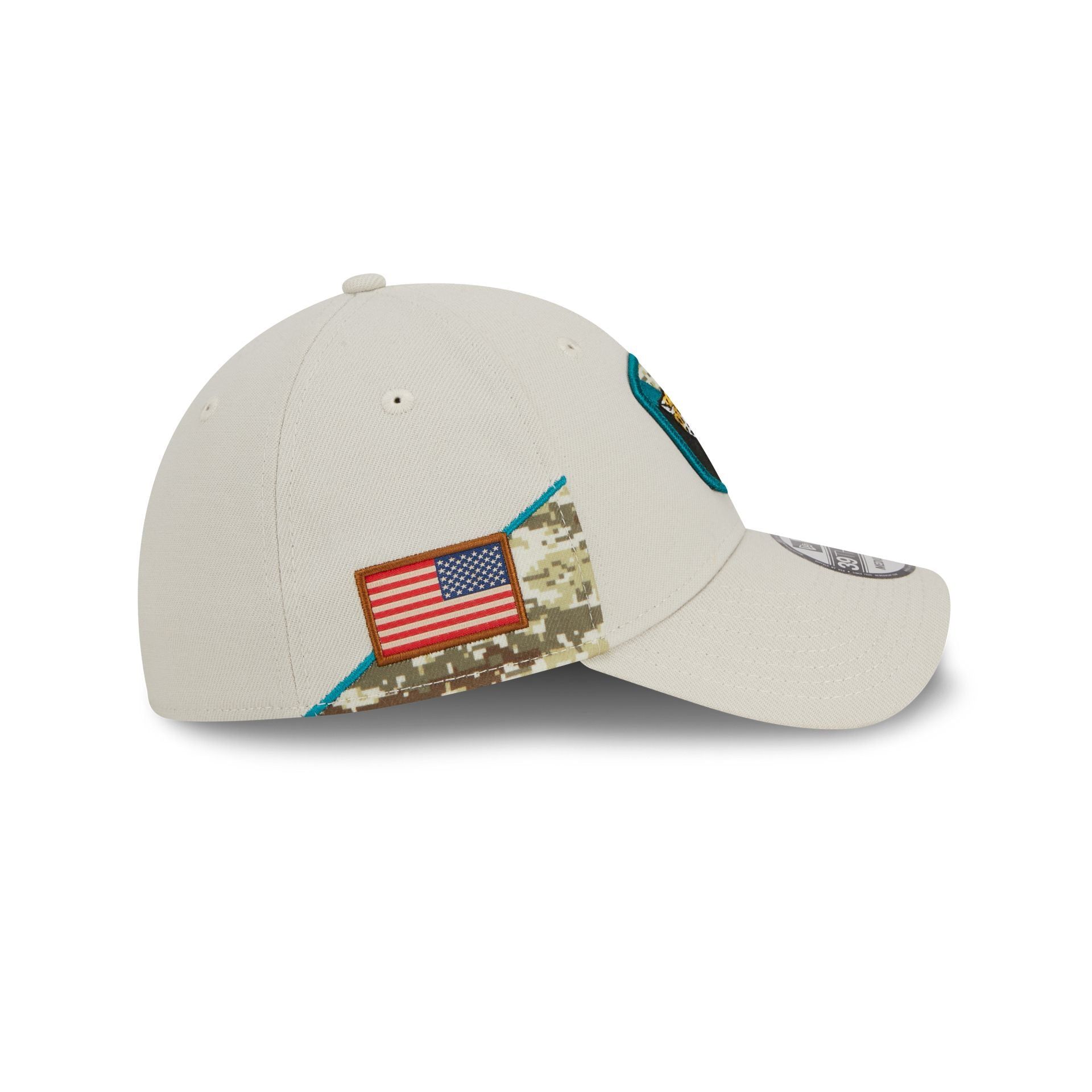 Jacksonville Jaguars 2023 Salute to Service 39THIRTY Stretch Fit Hat sold by New Era product image thumbnail 4