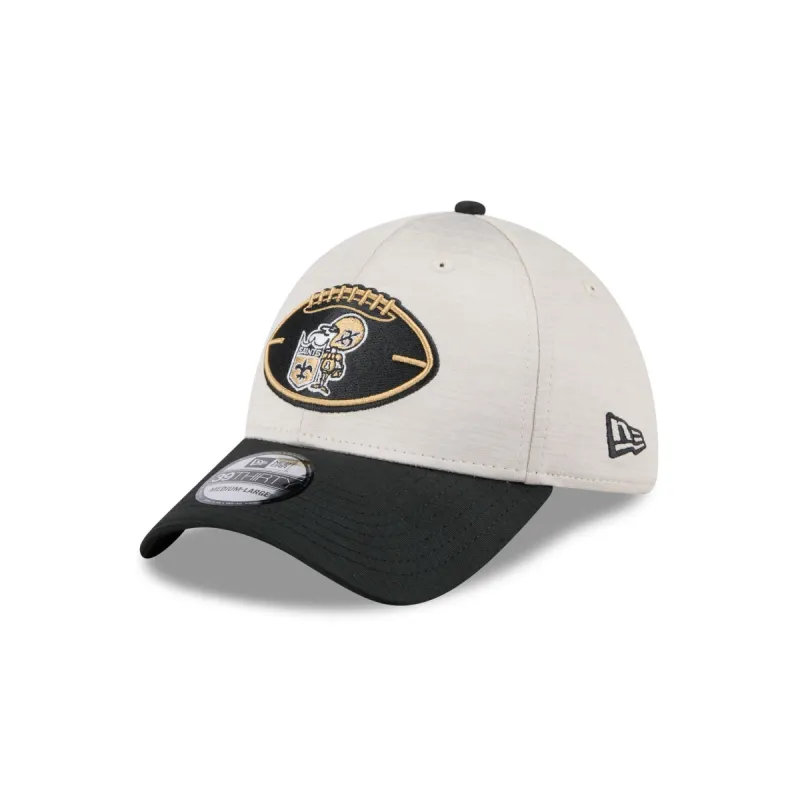 New Orleans Saints 2024 Historic Sideline 39THIRTY Stretch Fit Hat sold by New Era