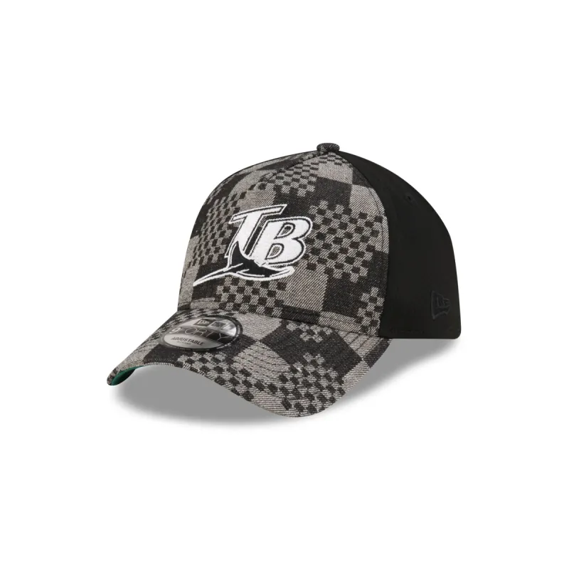 Tampa Bay Rays Pattern Denim 9FORTY A-Frame Snapback Hat sold by New Era