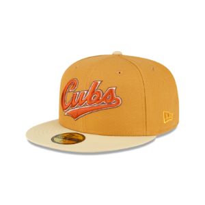 Just Caps Tan Tones Chicago Cubs 59FIFTY Fitted Hat sold by New Era