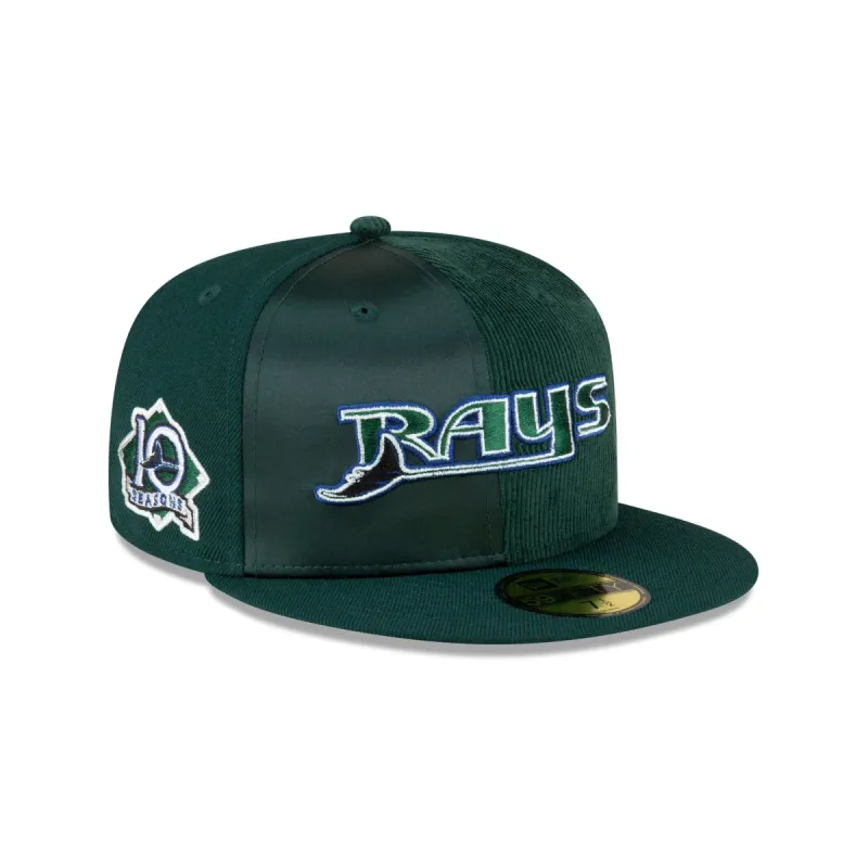 Just Caps Tri-Panel Tampa Bay Rays 59FIFTY Fitted Hat sold by New Era