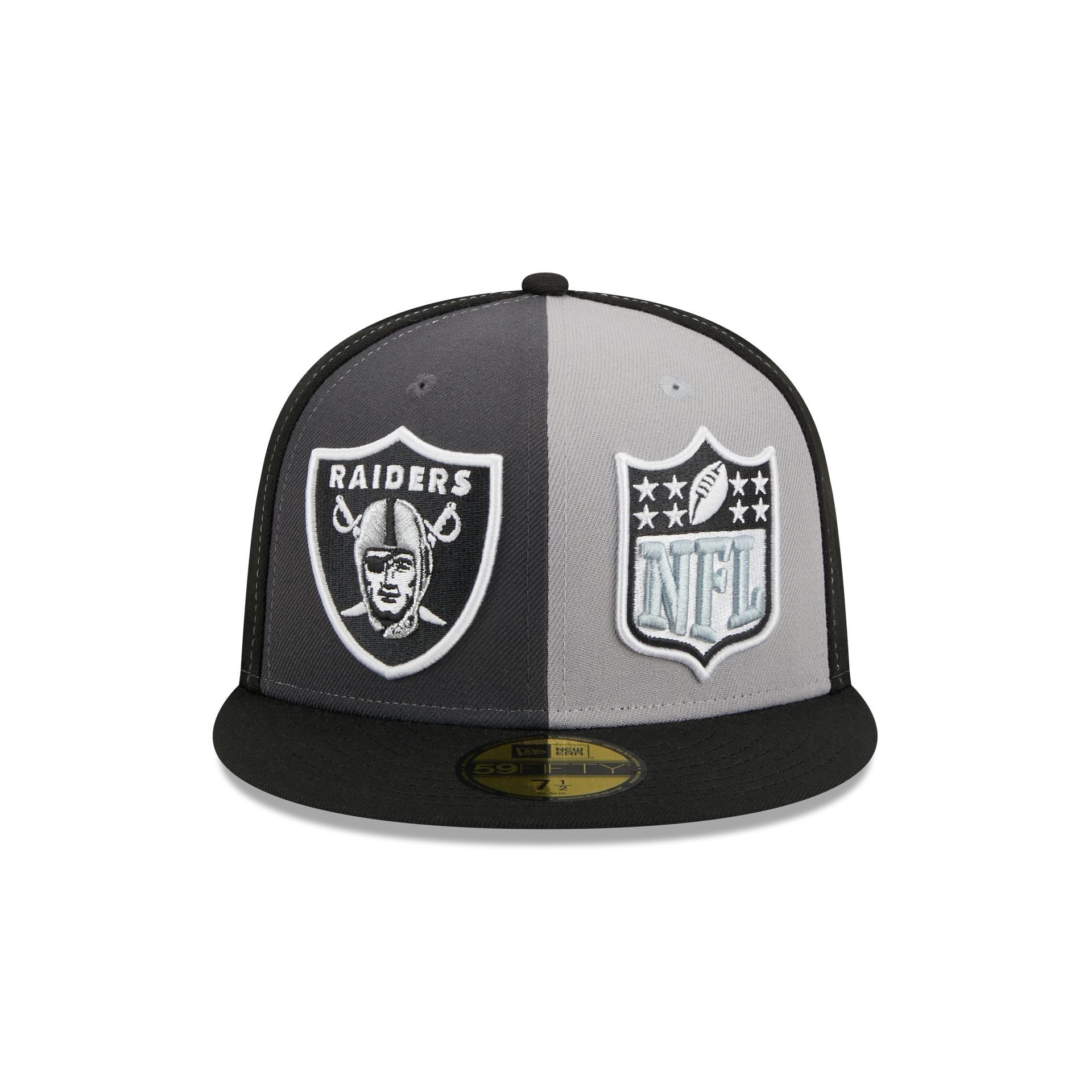 Las Vegas Raiders 2023 Sideline Gray 59FIFTY Fitted Hat sold by New Era product image thumbnail 2