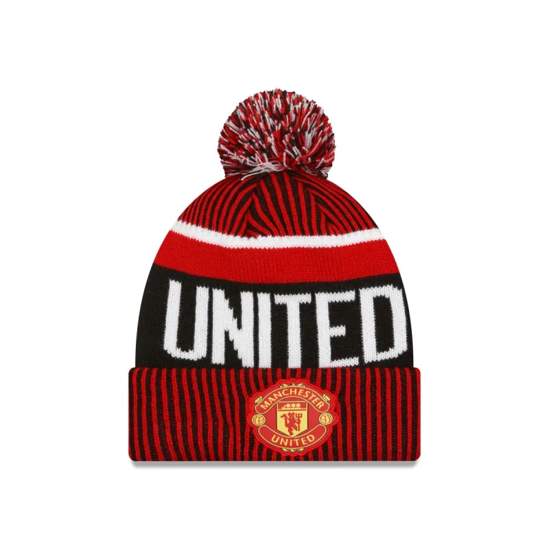 Manchester United Wordmark Pom Knit Hat sold by New Era
