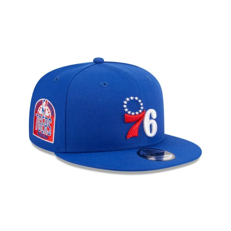 Philadelphia 76ers Sidepatch 9FIFTY Snapback Hat sold by New Era