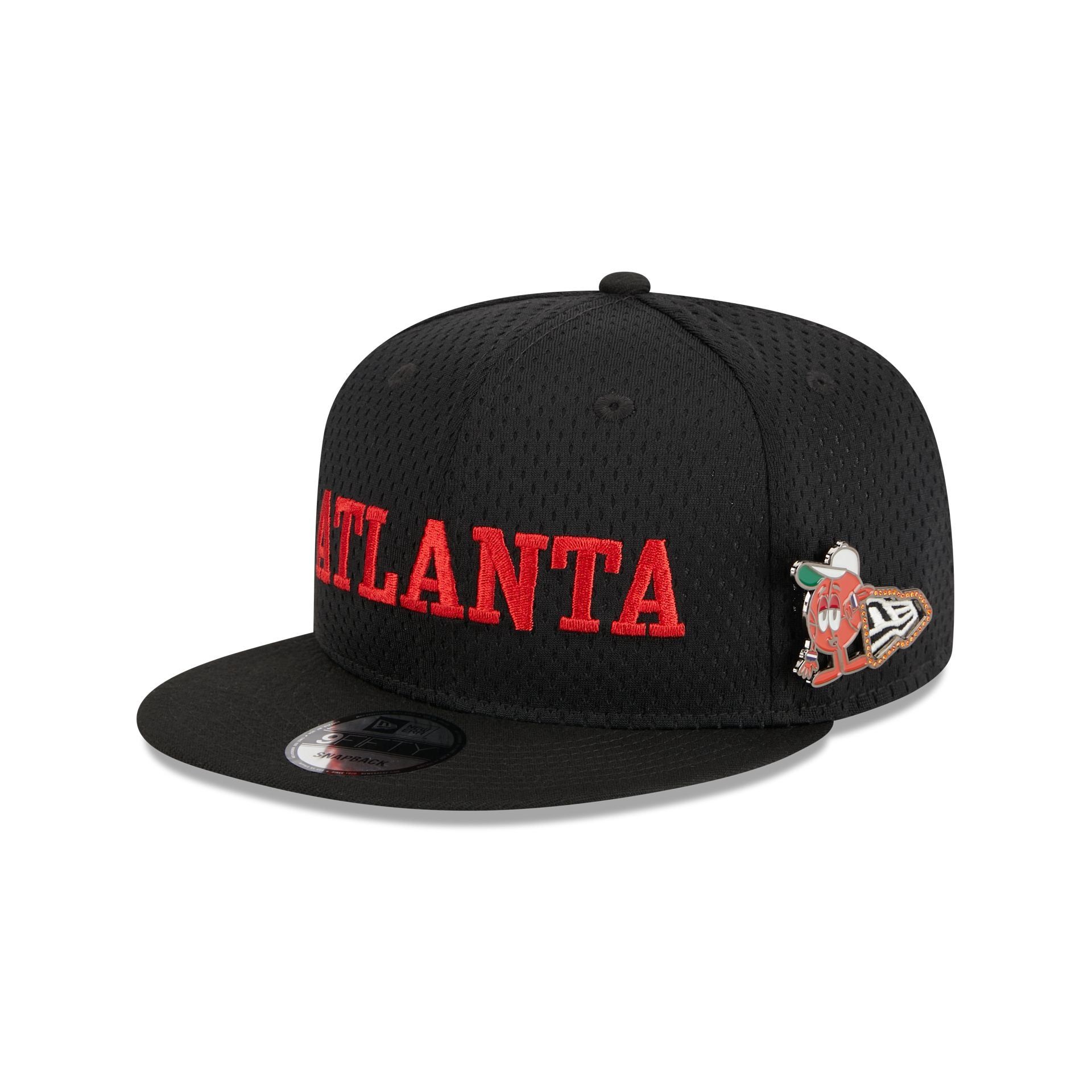 Atlanta Hawks Post-Up Pin 9FIFTY Snapback Hat sold by New Era