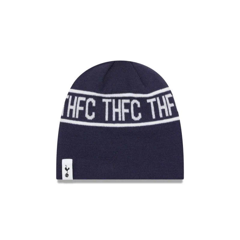 Tottenham Hotspur Navy Skull Knit Hat sold by New Era