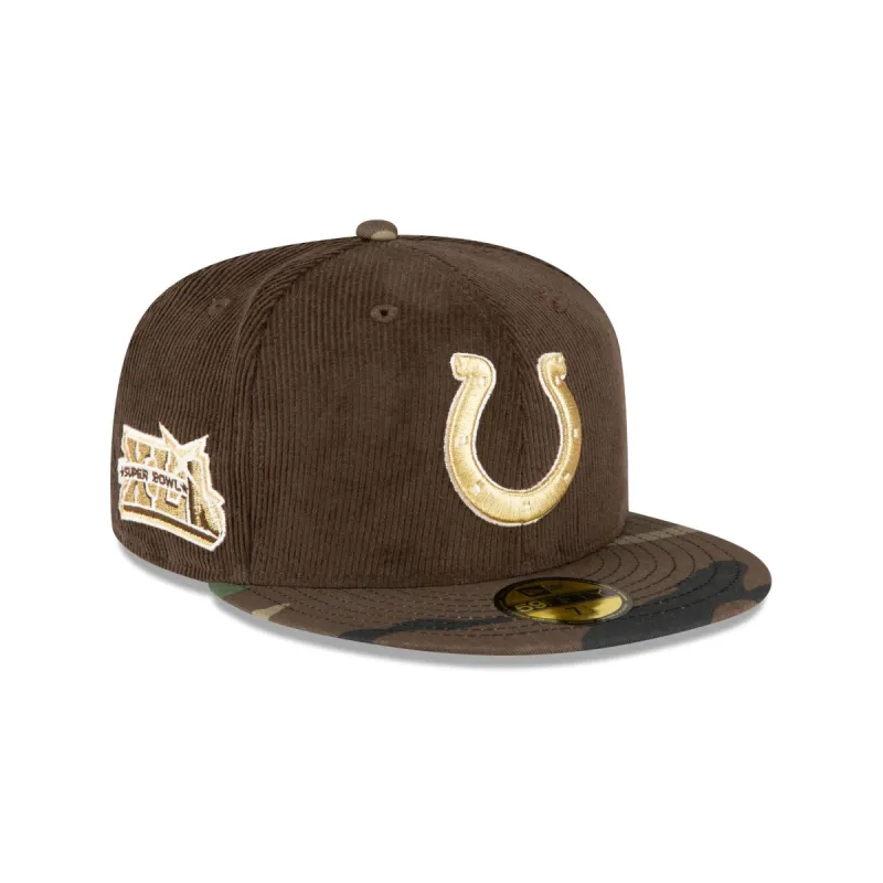 Just Caps Brown Camo Indianapolis Colts 59FIFTY Fitted Hat sold by New Era