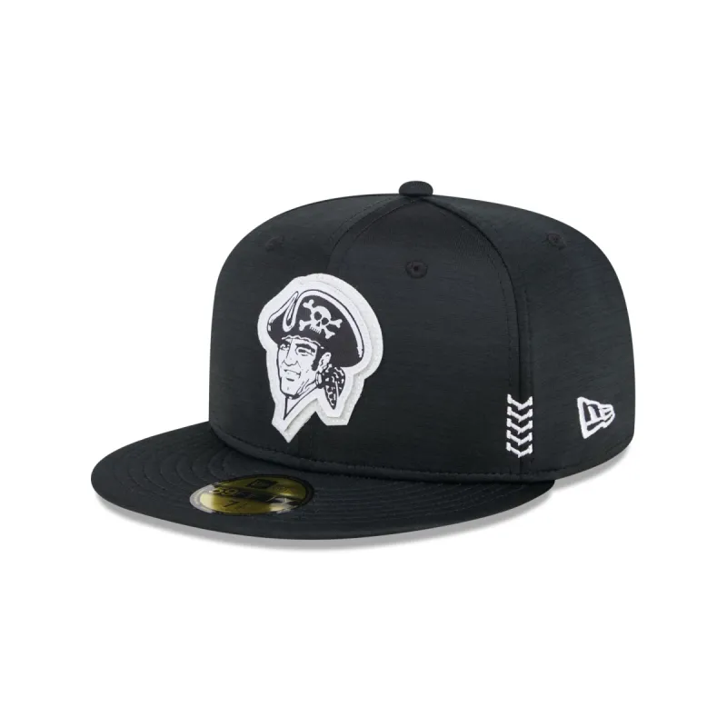 Pittsburgh Pirates 2024 Clubhouse Black 59FIFTY Fitted Hat sold by New Era