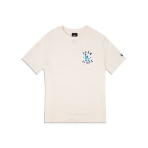 Born X Raised Los Angeles Dodgers Logo White T-Shirt sold by New Era