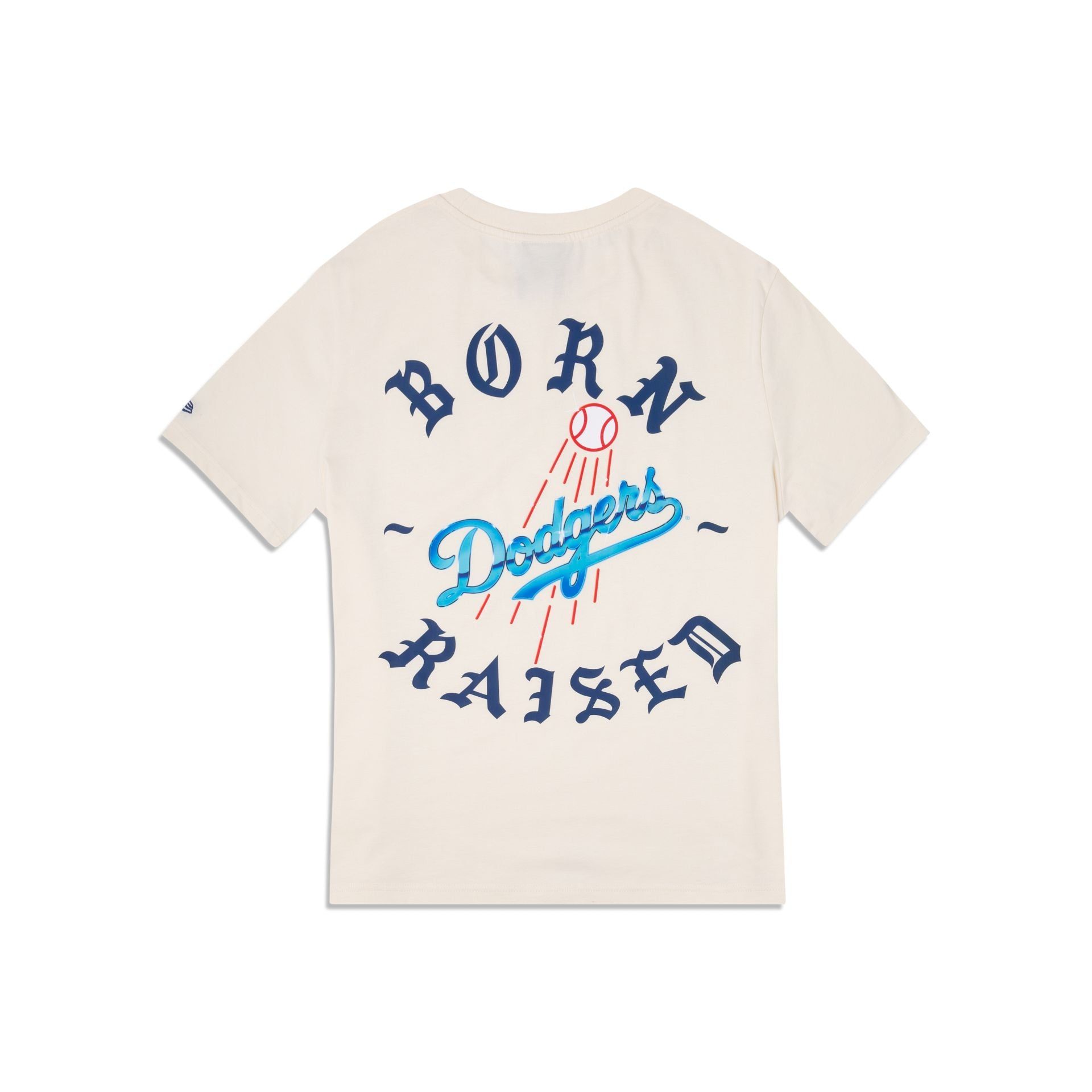 Born X Raised Los Angeles Dodgers Logo White T-Shirt sold by New Era product image thumbnail 2
