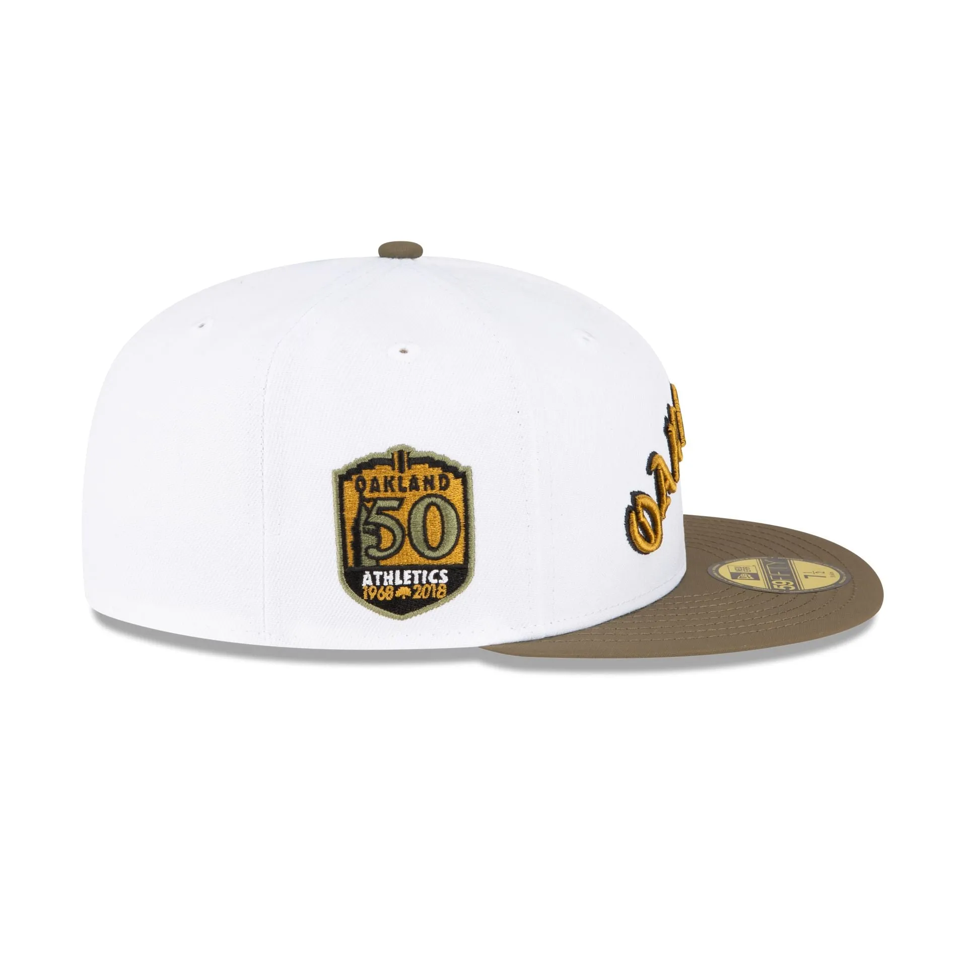 Just Caps Forest Green Oakland Athletics 59FIFTY Fitted Hat sold by New Era product image thumbnail 4