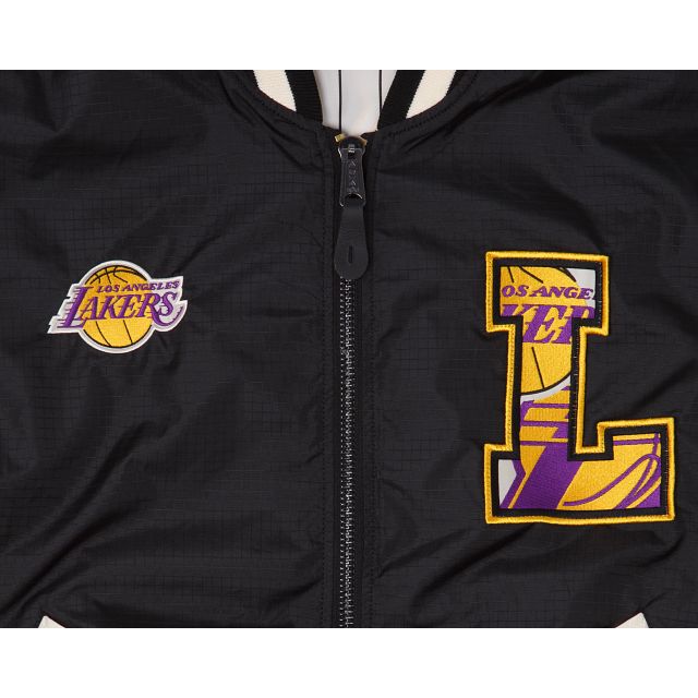 Alpha Industries X Los Angeles Lakers MA-1 Bomber Jacket sold by New Era product image thumbnail 3
