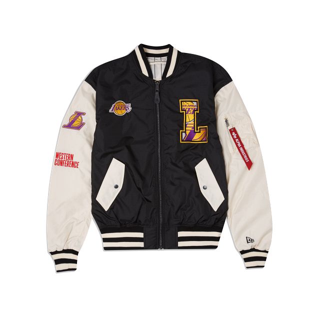 Alpha Industries X Los Angeles Lakers MA-1 Bomber Jacket sold by New Era