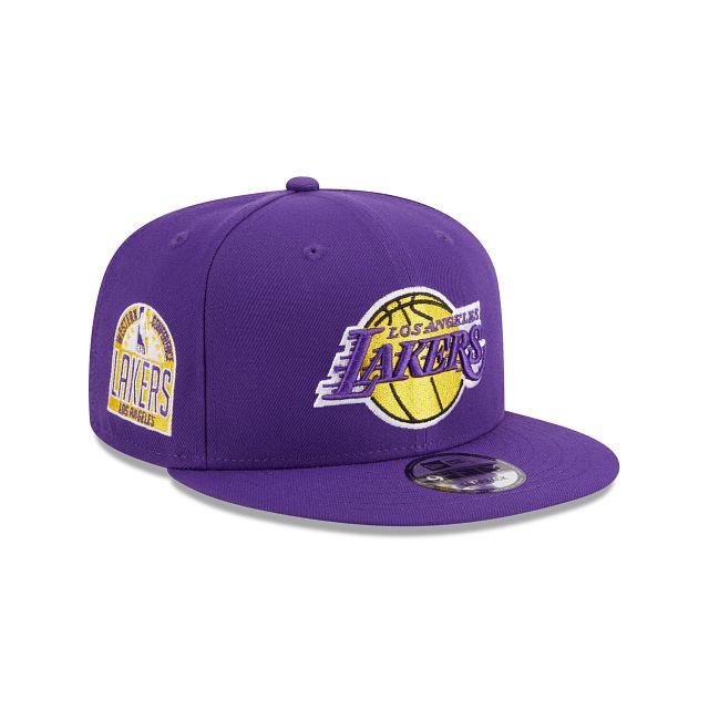 Los Angeles Lakers Sidepatch 9FIFTY Snapback Hat sold by New Era