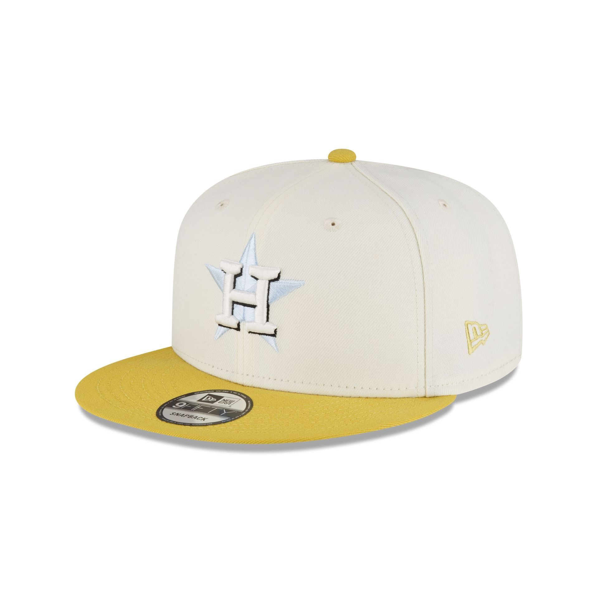 Houston Astros Chartreuse Chrome 9FIFTY Snapback Hat sold by New Era