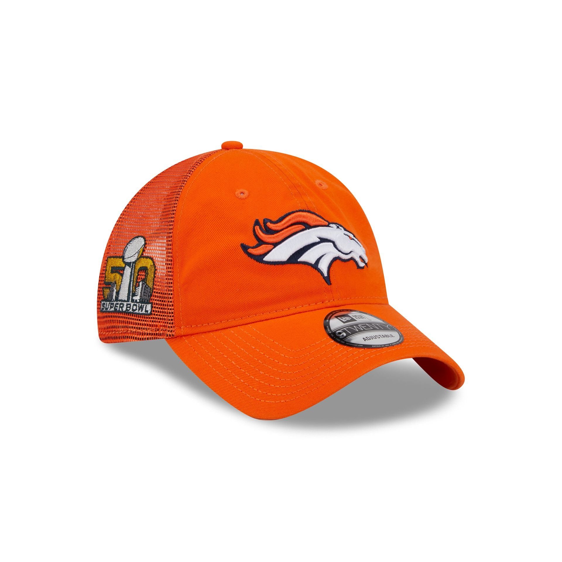 Denver Broncos Throwback 9TWENTY Trucker Hat sold by New Era