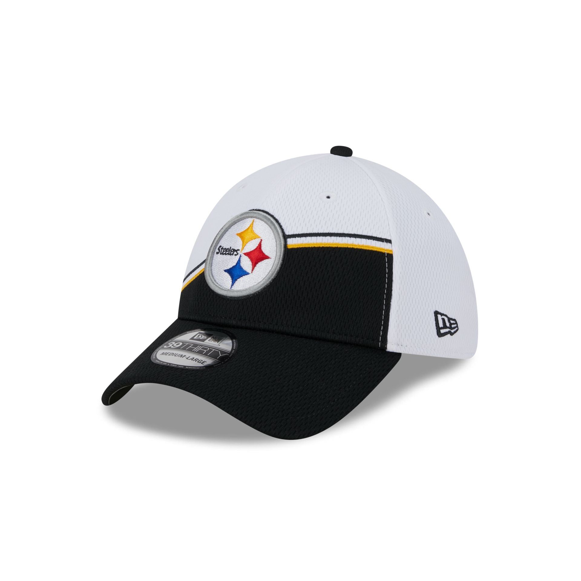 Pittsburgh Steelers 2023 Sideline White 39THIRTY Stretch Fit Hat sold by New Era product image thumbnail 3
