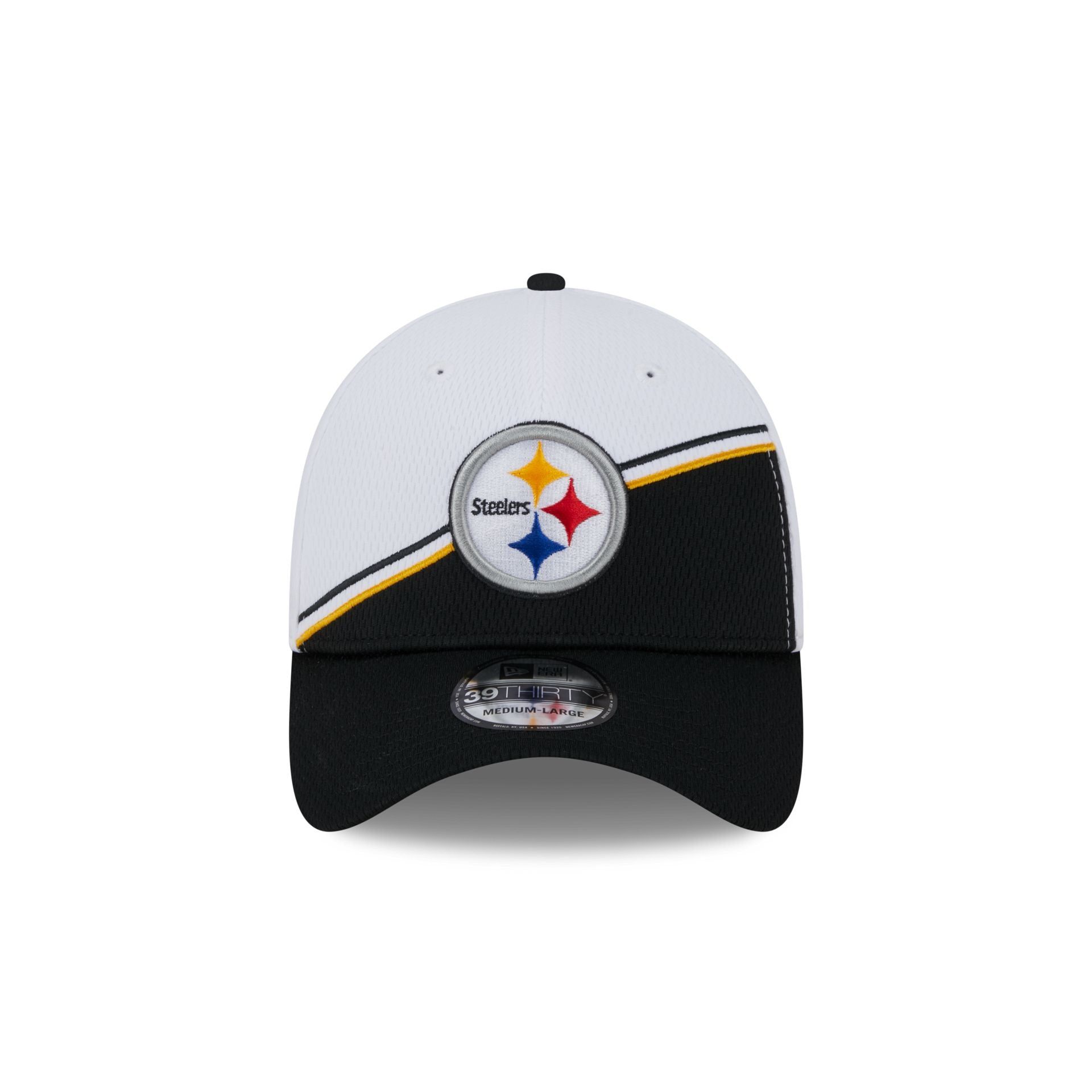 Pittsburgh Steelers 2023 Sideline White 39THIRTY Stretch Fit Hat sold by New Era product image thumbnail 2