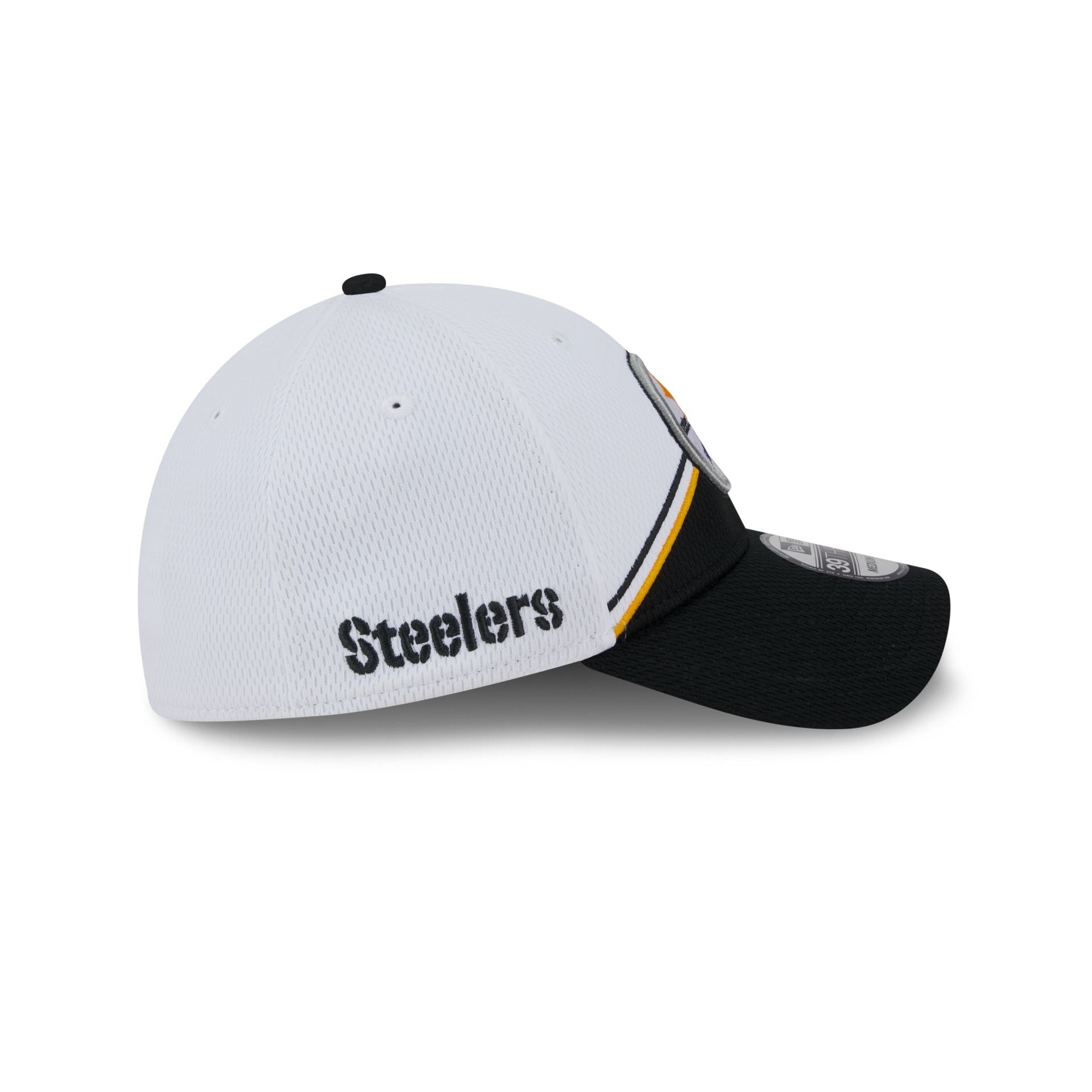Pittsburgh Steelers 2023 Sideline White 39THIRTY Stretch Fit Hat sold by New Era product image thumbnail 4