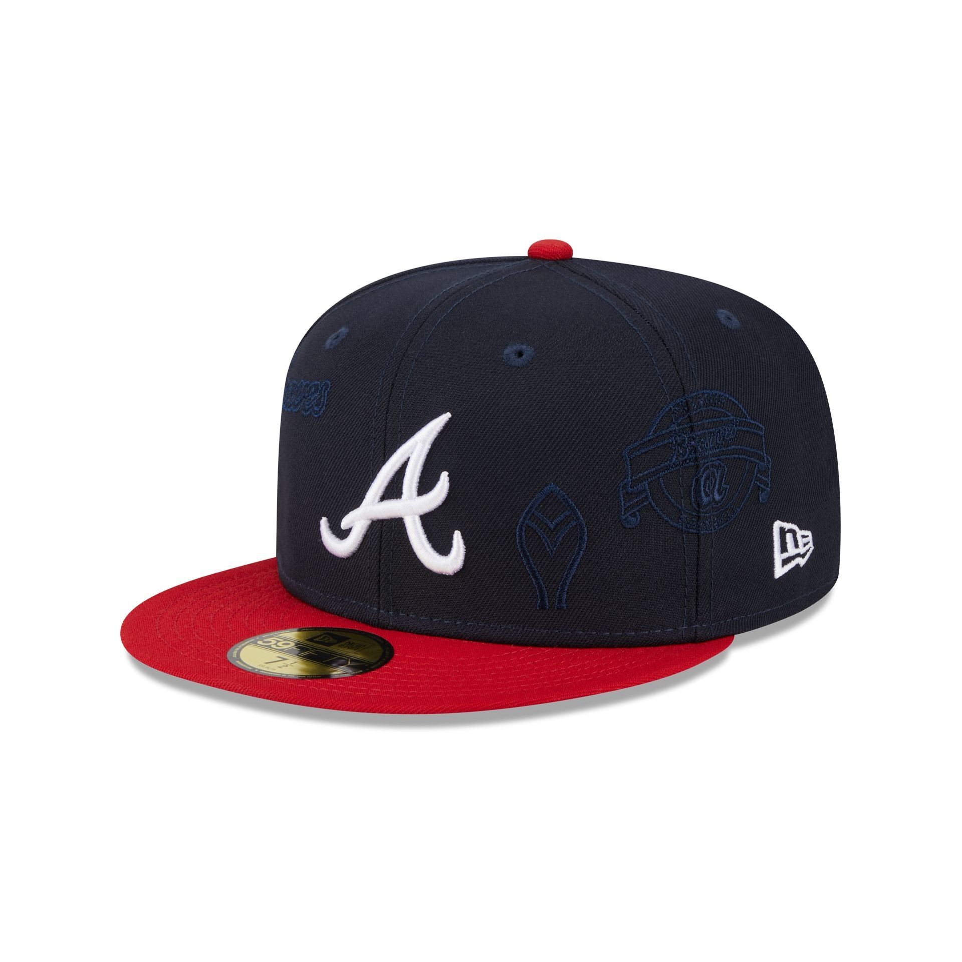 Atlanta Braves Multi Logo 59FIFTY Fitted Hat sold by New Era
