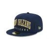 New Orleans Pelicans Sport Night Wordmark 59FIFTY Fitted Hat sold by New Era