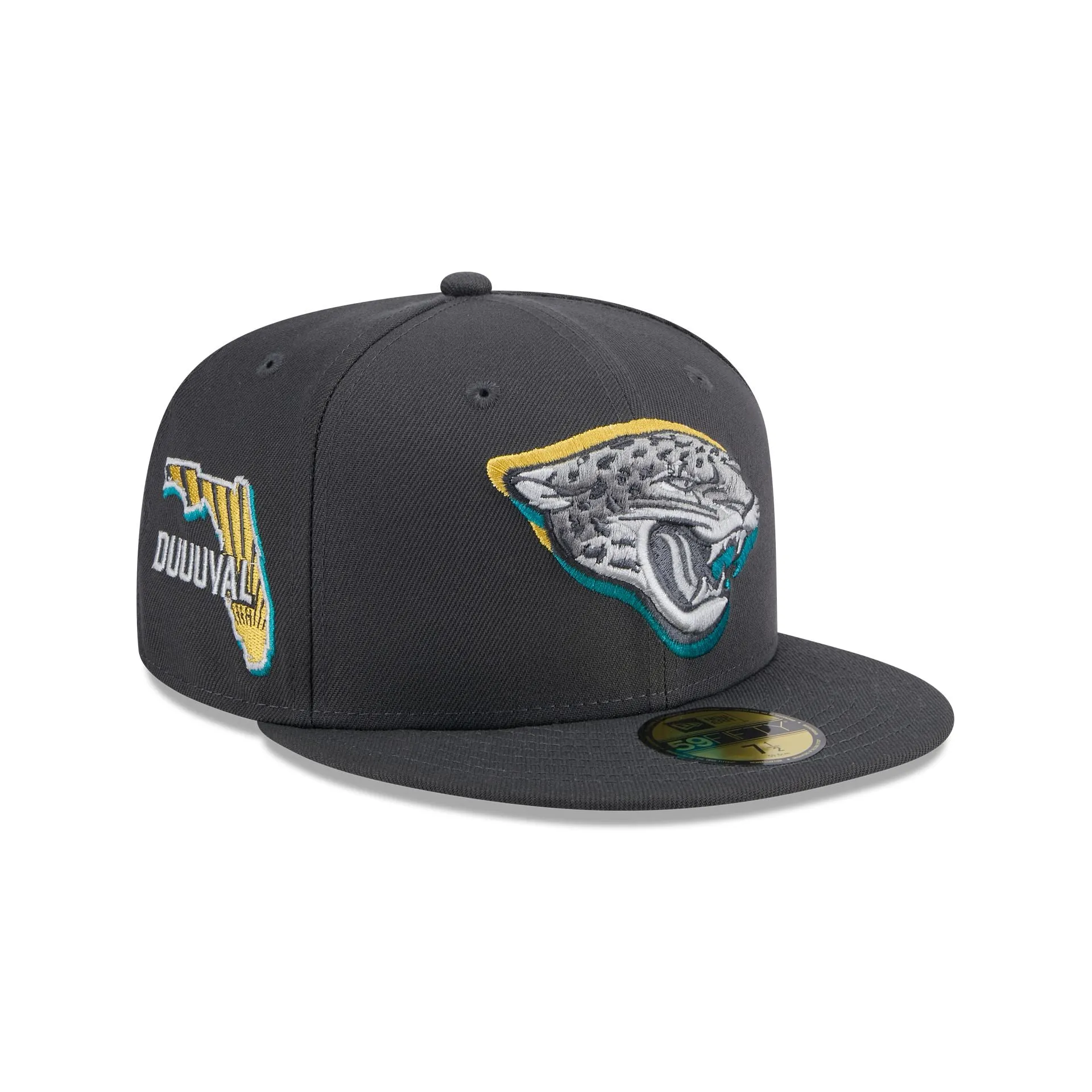 Jacksonville Jaguars 2024 Draft Gray 59FIFTY Fitted Hat sold by New Era