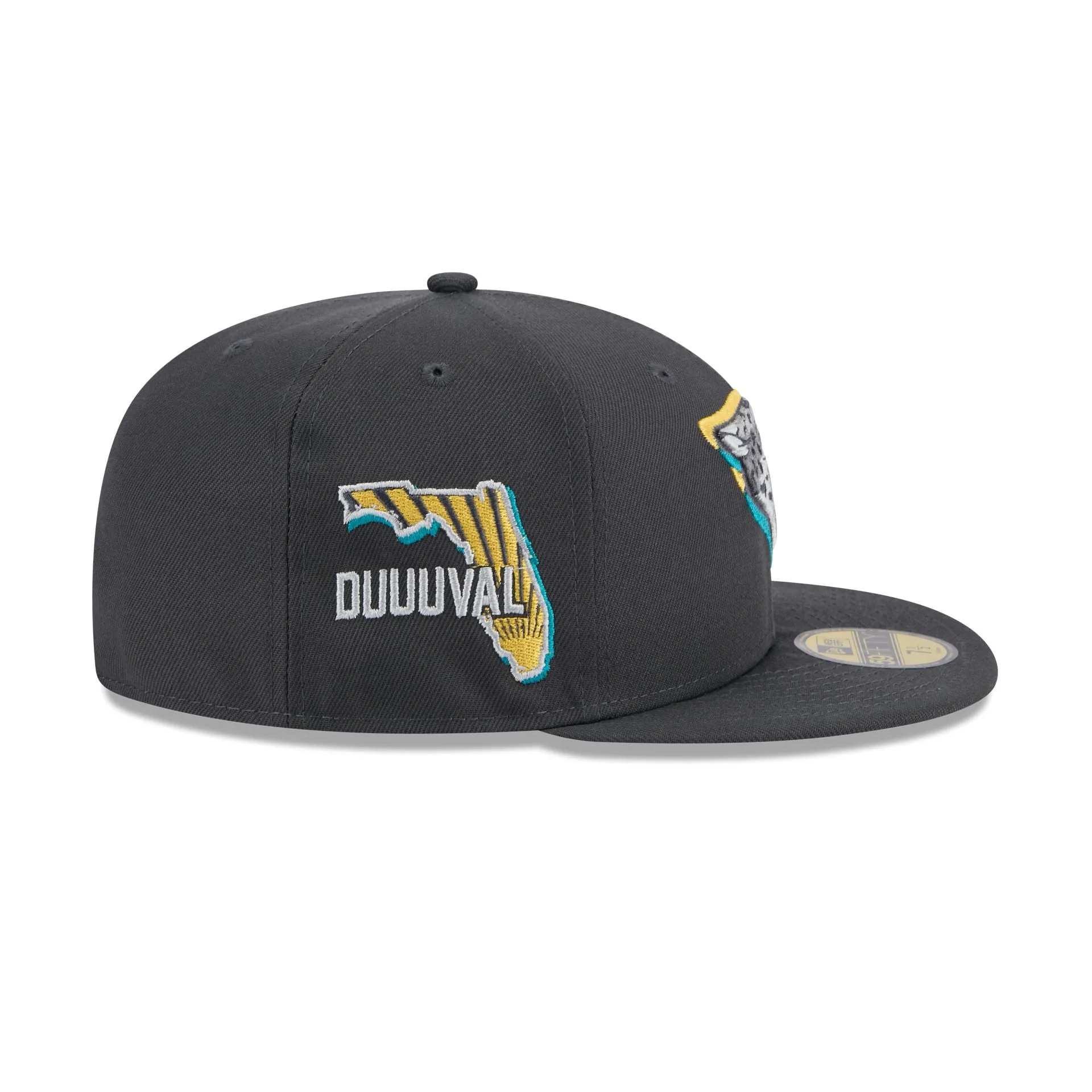 Jacksonville Jaguars 2024 Draft Gray 59FIFTY Fitted Hat sold by New Era product image thumbnail 4