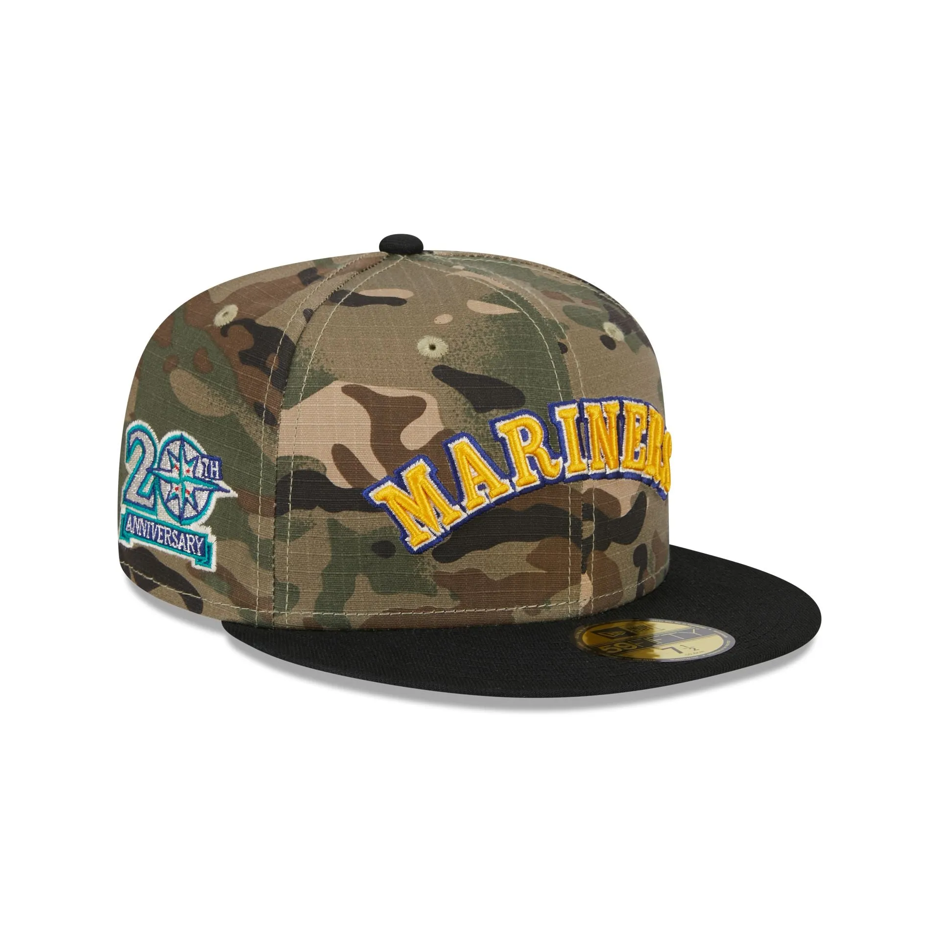Seattle Mariners Camo Crown 59FIFTY Fitted Hat sold by New Era