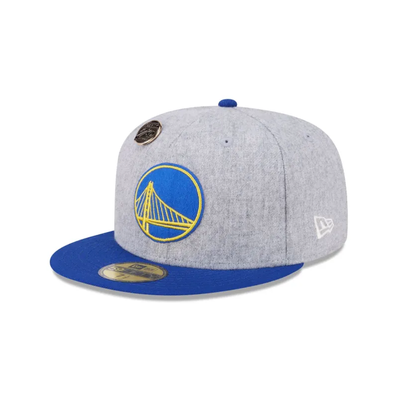 Golden State Warriors 70th Anniversary Gray 59FIFTY Fitted Hat sold by New Era