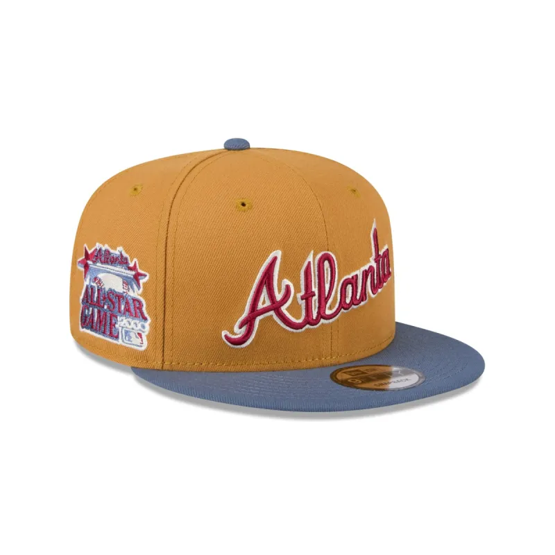 Atlanta Braves Panama Tan 9FIFTY Snapback Hat sold by New Era