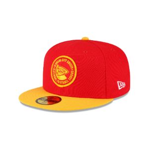 Kansas City Chiefs 2023 Sideline Team Patch 59FIFTY Fitted Hat sold by New Era