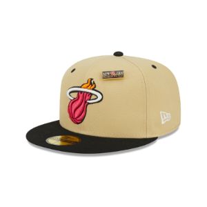 Miami Heat Tan 59FIFTY Fitted Hat sold by New Era
