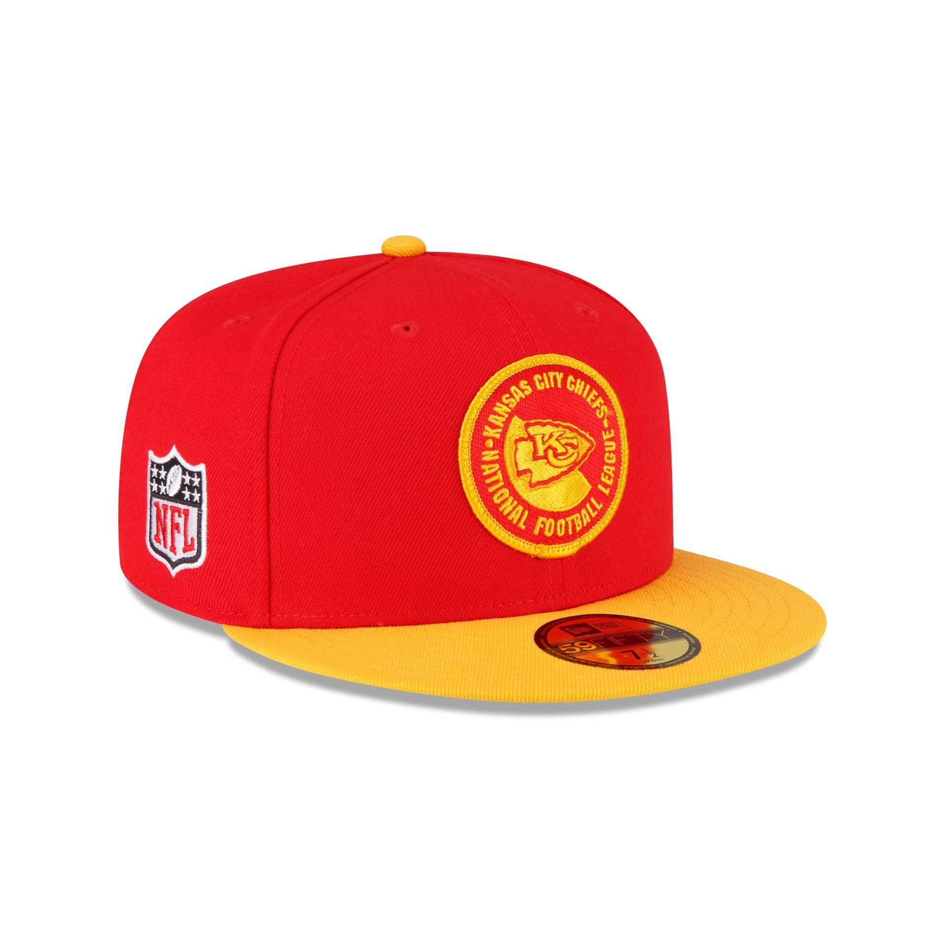 Kansas City Chiefs 2023 Sideline Team Patch 59FIFTY Fitted Hat sold by New Era