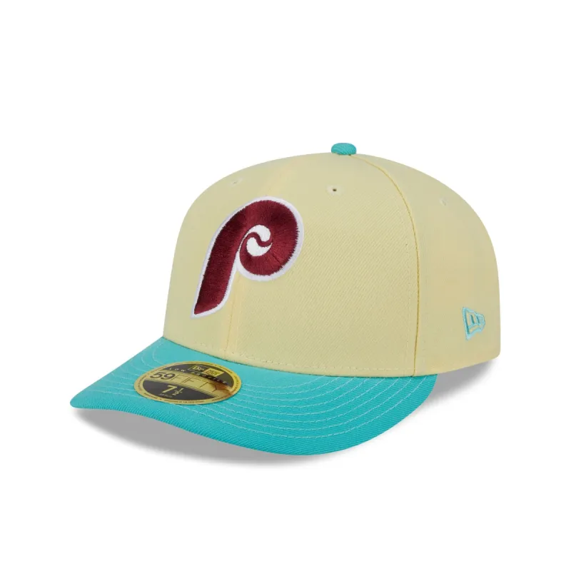 Philadelphia Phillies Soft Yellow Low Profile 59FIFTY Fitted Hat sold by New Era