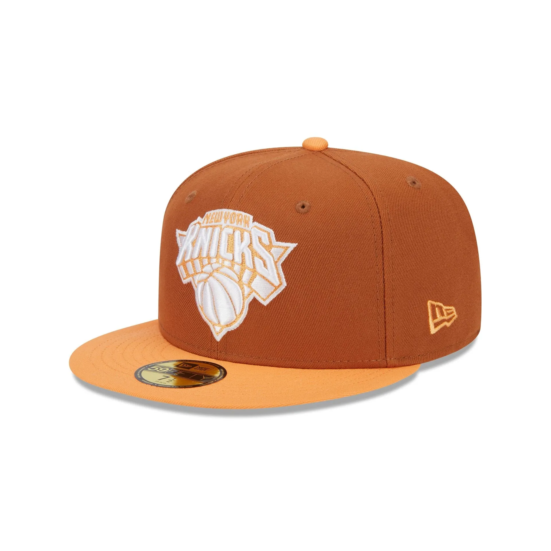 New York Knicks Color Pack Earthy Brown 59FIFTY Fitted Hat sold by New Era