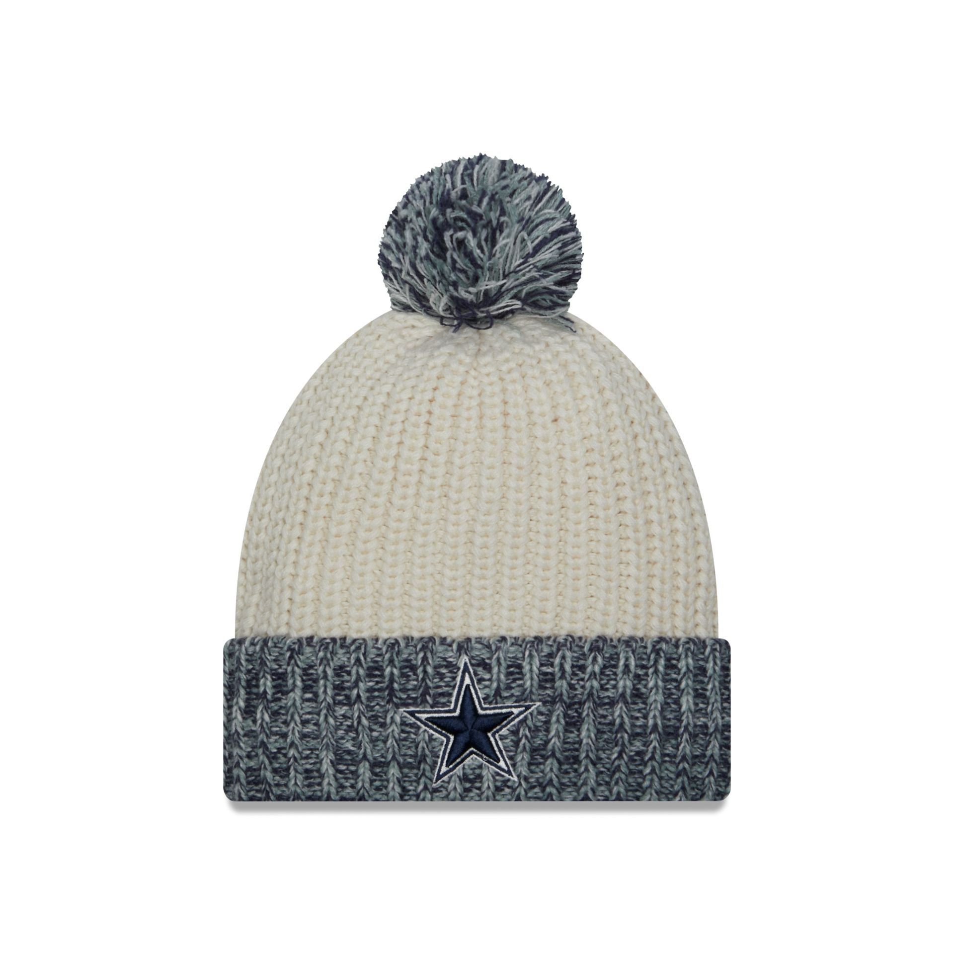 Dallas Cowboys Throwback Women's Pom Knit Hat sold by New Era
