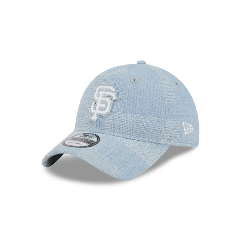 San Francisco Giants Patch Denim 9TWENTY Adjustable Hat sold by New Era