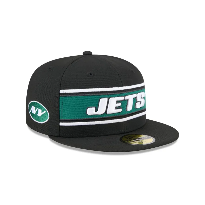 New York Jets 2024 Sideline Black 59FIFTY Fitted Hat sold by New Era