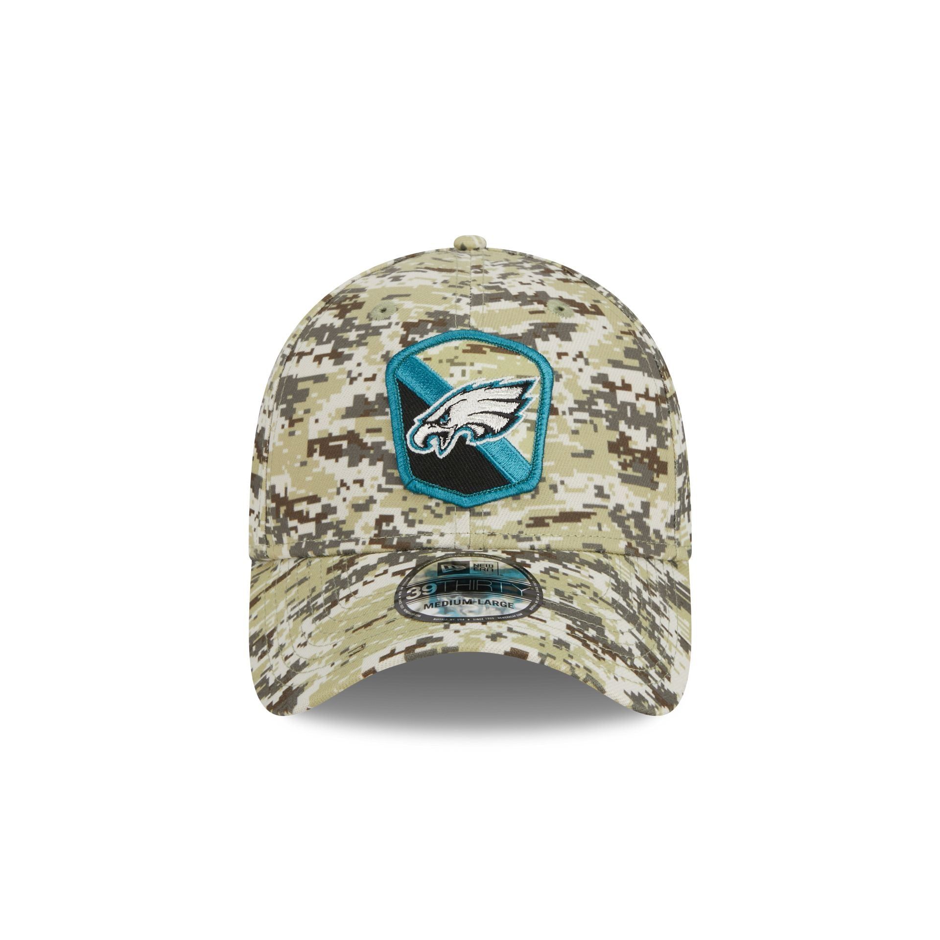 Philadelphia Eagles 2023 Salute to Service Camo 39THIRTY Stretch Fit Hat sold by New Era product image thumbnail 2