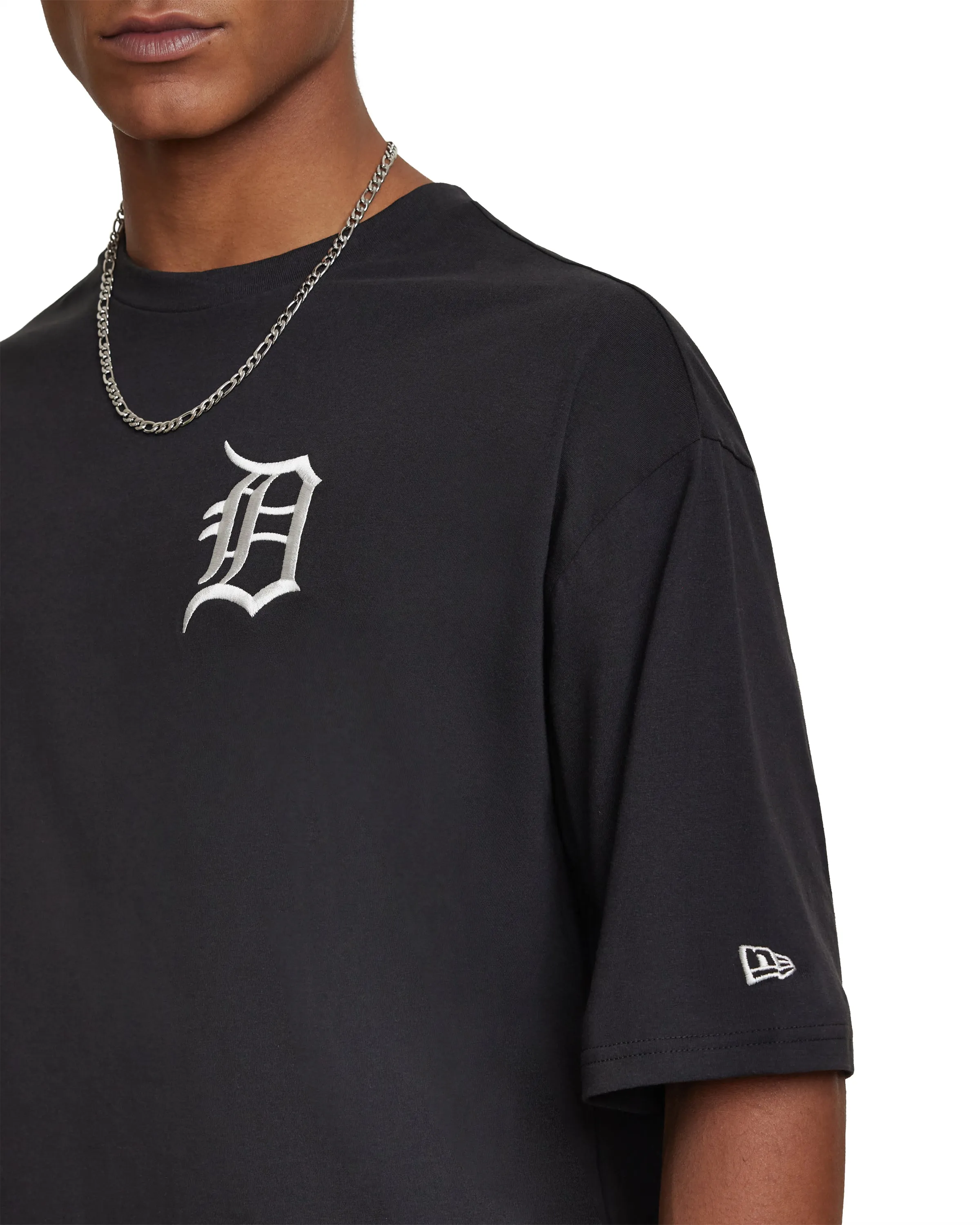 Detroit Tigers Essential Black T-Shirt sold by New Era