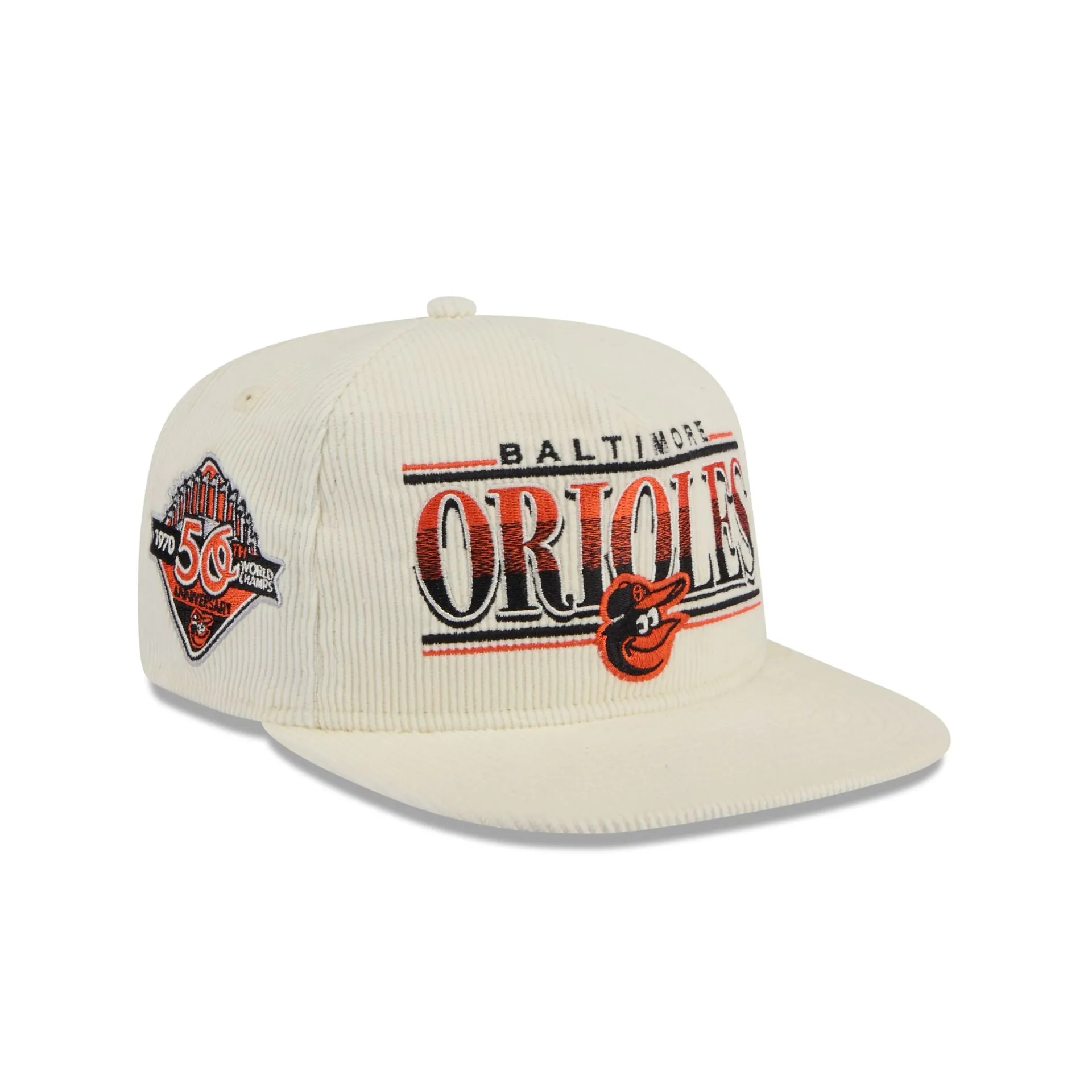Baltimore Orioles Throwback Corduroy Golfer Hat sold by New Era