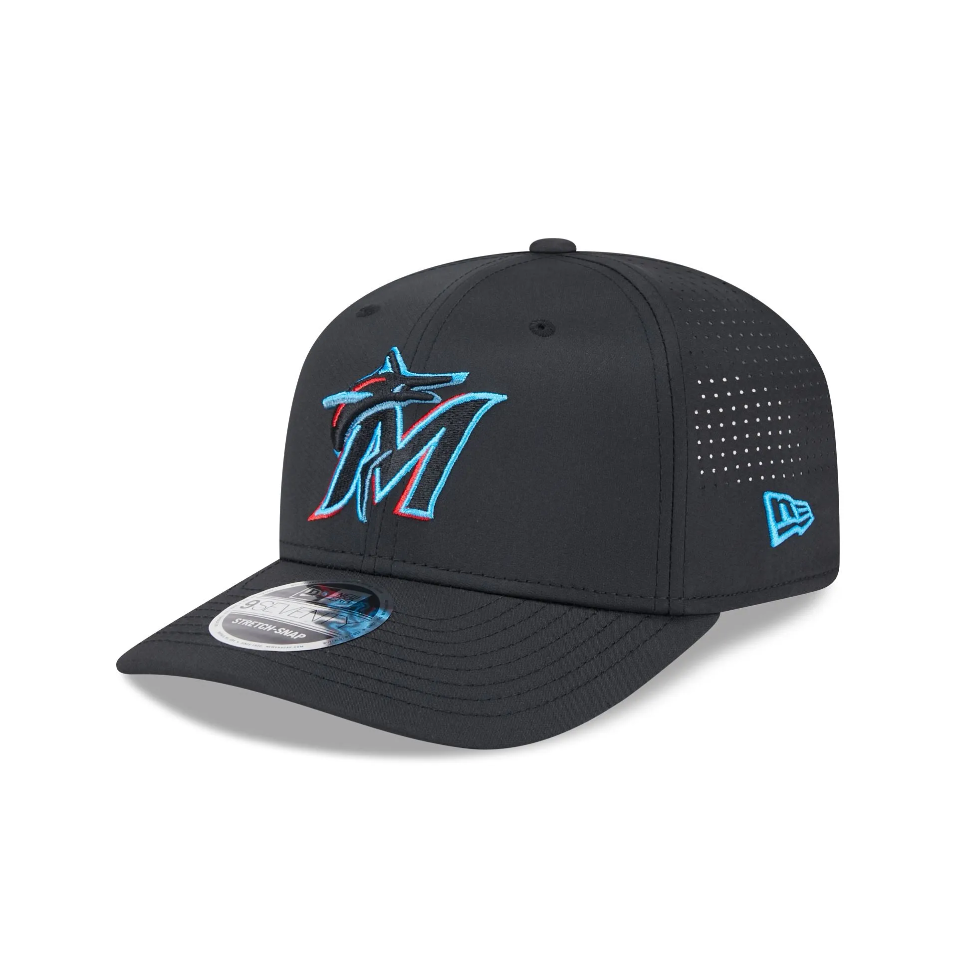 Miami Marlins Perform 9SEVENTY Stretch-Snap Hat sold by New Era