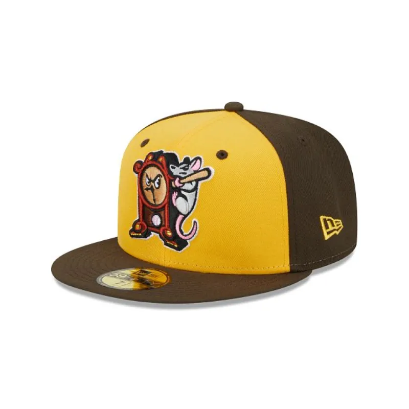 Hickory Crawdads Theme Night Brown 59FIFTY Fitted Hat sold by New Era