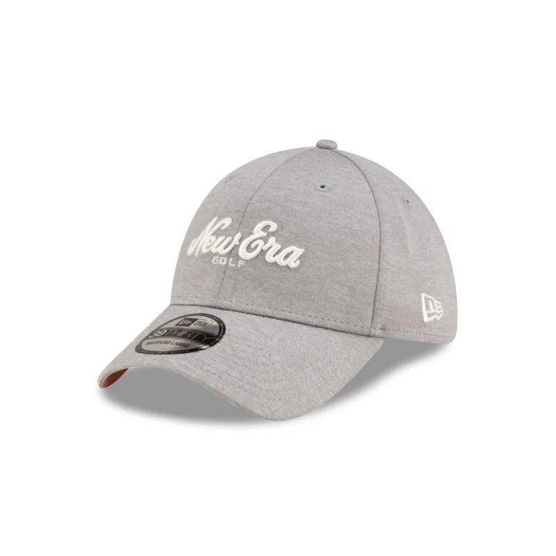 New Era Golf Script Gray 39THIRTY Stretch Fit Hat sold by New Era