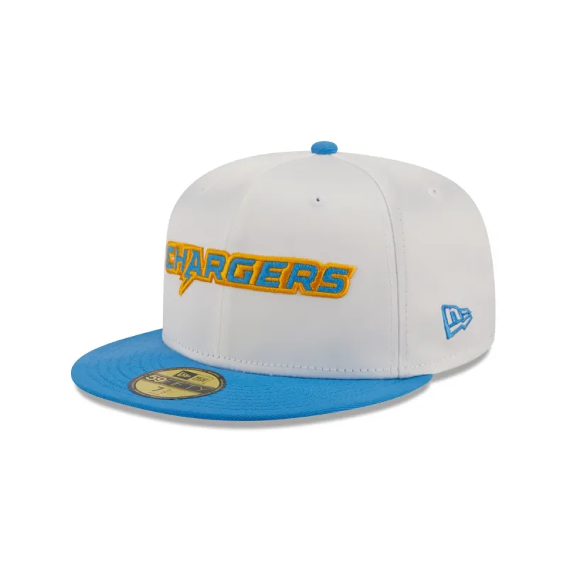 Los Angeles Chargers Satin 59FIFTY Fitted Hat sold by New Era