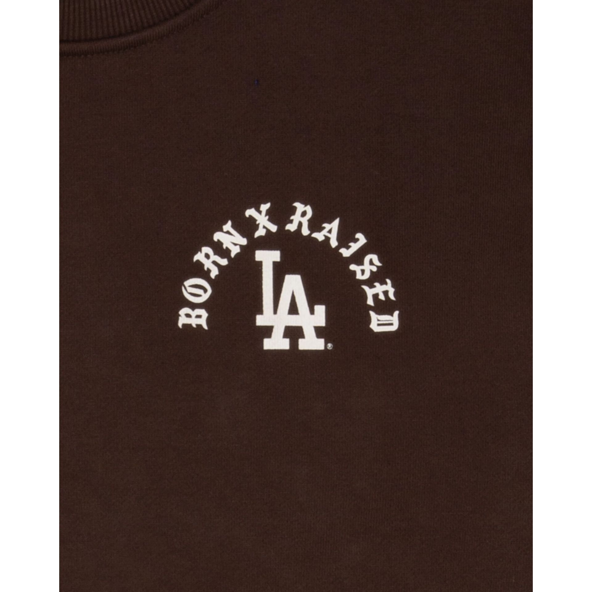 Born X Raised Los Angeles Dodgers Brown Crewneck sold by New Era product image thumbnail 3