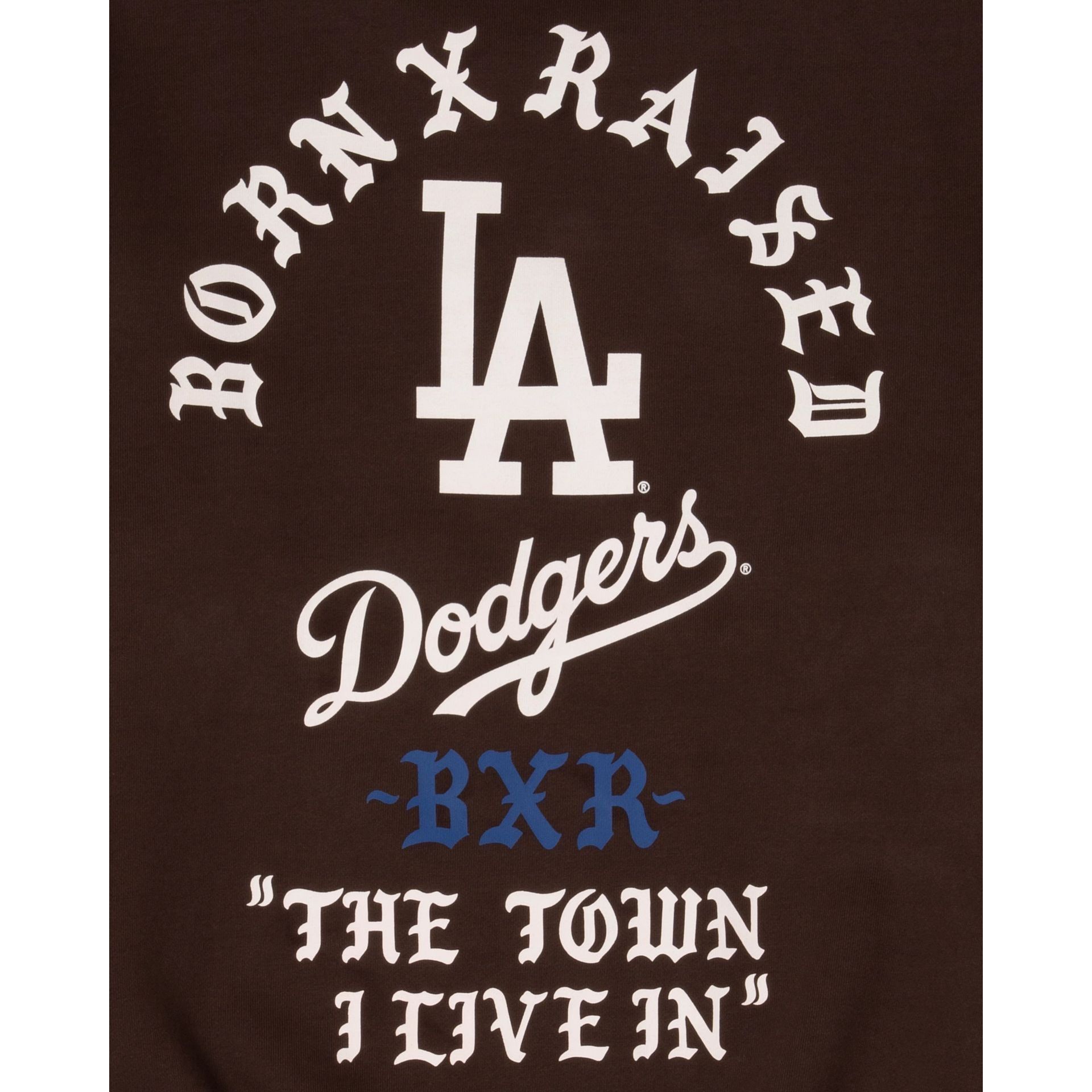 Born X Raised Los Angeles Dodgers Brown Crewneck sold by New Era product image thumbnail 4