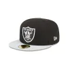 Las Vegas Raiders Throwback Hidden 59FIFTY Fitted Hat sold by New Era