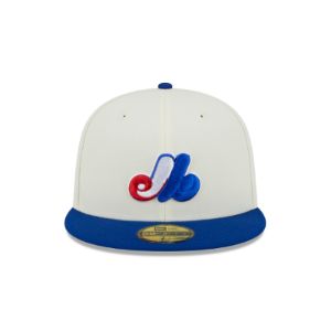 Montreal Expos Throwback White 59FIFTY Fitted Hat sold by New Era